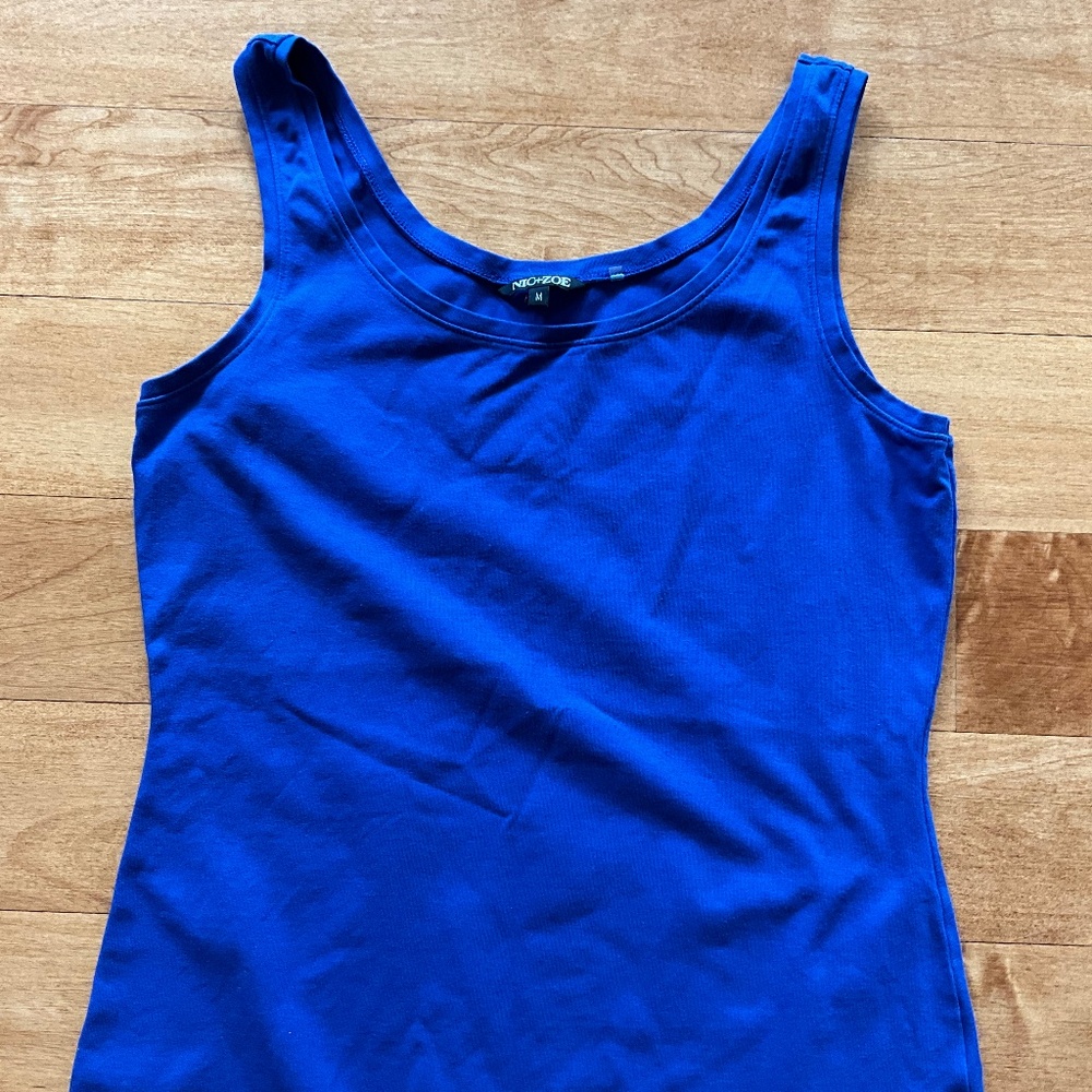 Nic + Zoe Blue Tank Top